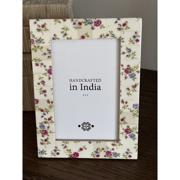 New 4x6 Vintage Inspired Floral COTTAGECORE Picture Frame - Picture 1 of 8